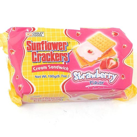 Sunflower Crackers - Cream Sandwich Strawberry Flavor Pack - 7 OZ